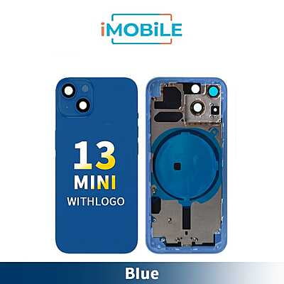iPhone 13 Mini Compatible Back Housing [No Small Parts] [Blue]