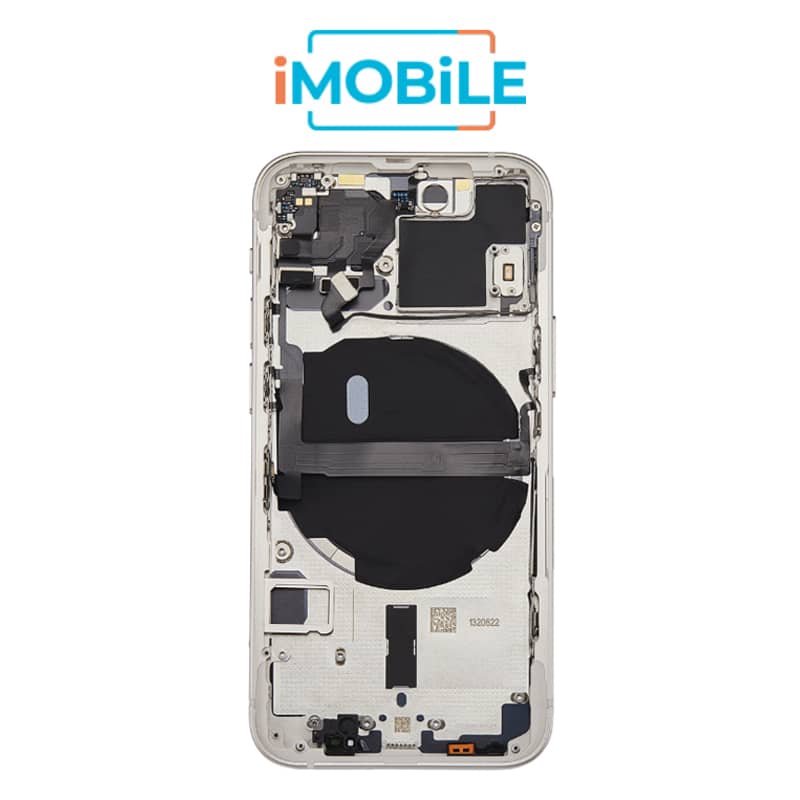 iPhone 13 Mini Compatible Back Housing [with Power and Volume Flex] [A+] [Starlight]