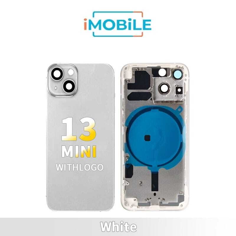 iPhone 13 Mini Compatible Back Housing [No Small Parts] [White]