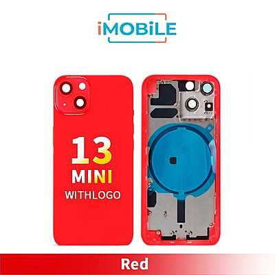 iPhone 13 Mini Compatible Back Housing [No Small Parts] [Red]