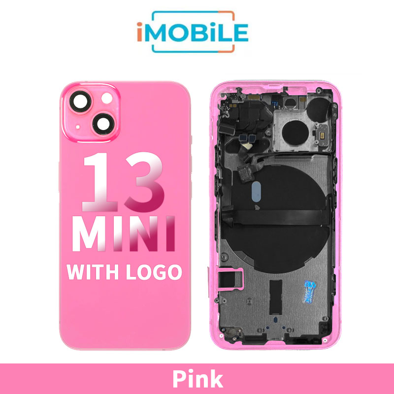 iPhone 13 Mini Compatible Back Housing [no small parts] [Pink]