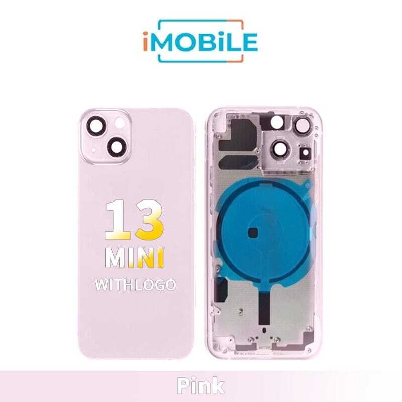 iPhone 13 Mini Compatible Back Housing [No Small Parts] [Pink]