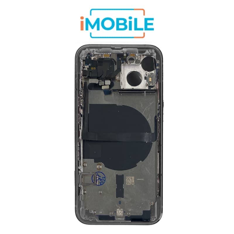 iPhone 13 Compatible Back Housing [with Power and Volume Flex] [A+] [Midnight]