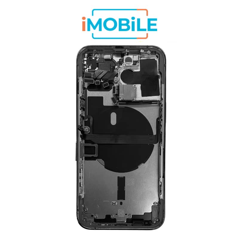 iPhone 13 Pro Compatible Back Housing [with Power and Volume Flex] [A+] [Graphite]