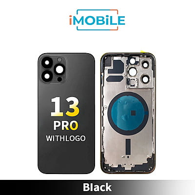 iPhone 13 Pro Compatible Back Housing [No Small Parts] [Black]