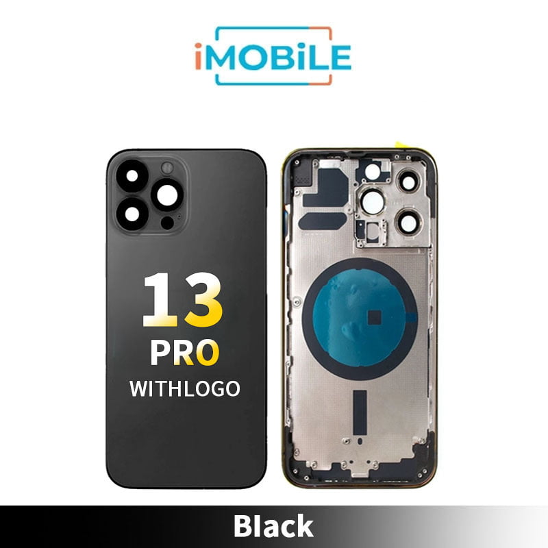 iPhone 13 Pro Compatible Back Housing [No Small Parts] [Black]