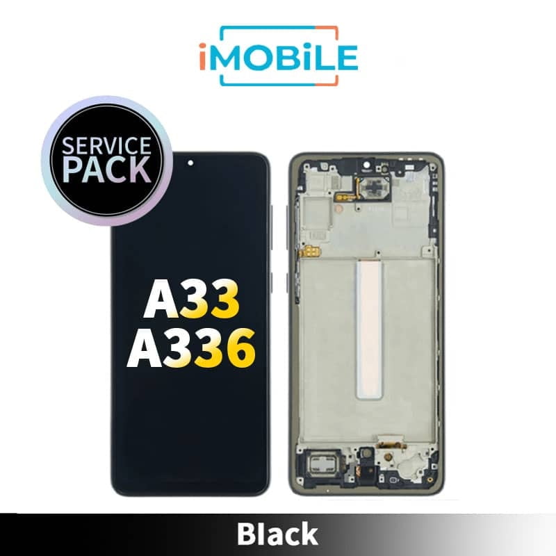 Samsung Galaxy A33 5G 2022 (A336) LCD and Touch Assembly [Service Pack] [Black] GH82-28143A GH82-28144A