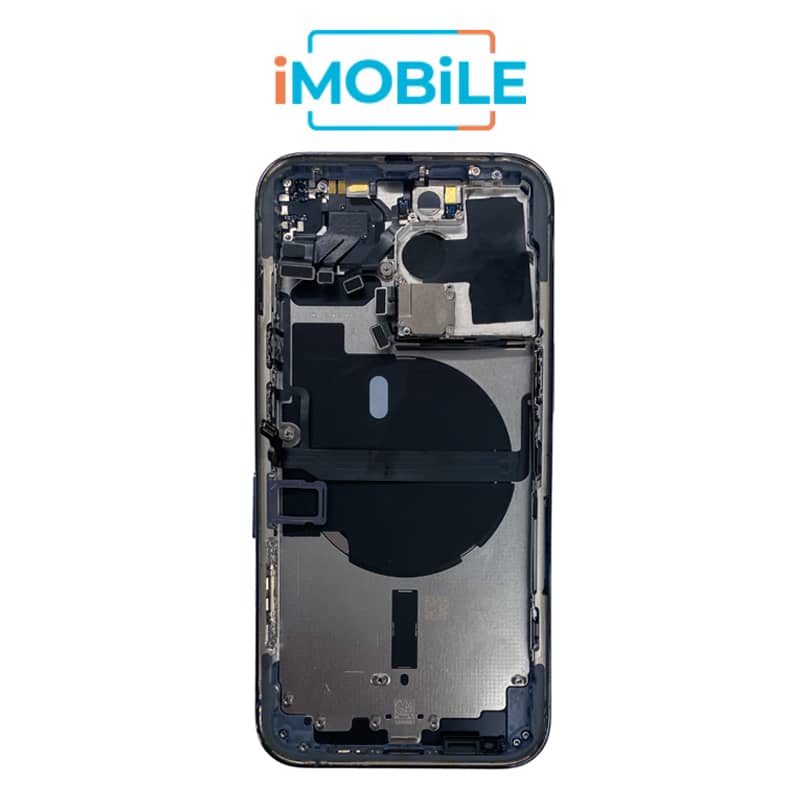 iPhone 13 Pro Compatible Back Housing [with Power and Volume Flex] [A+] [Sierra Blue]