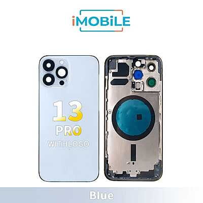 iPhone 13 Pro Compatible Back Housing [No Small Parts] [Blue]