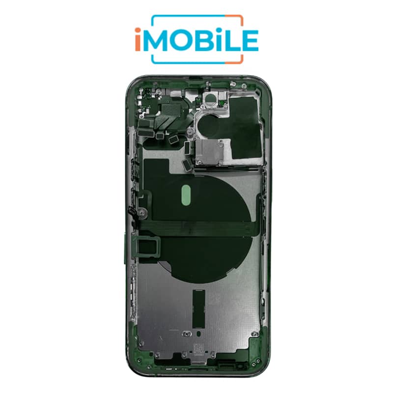 iPhone 13 Pro Compatible Back Housing [with Power and Volume Flex] [A+] [Alpine Green]