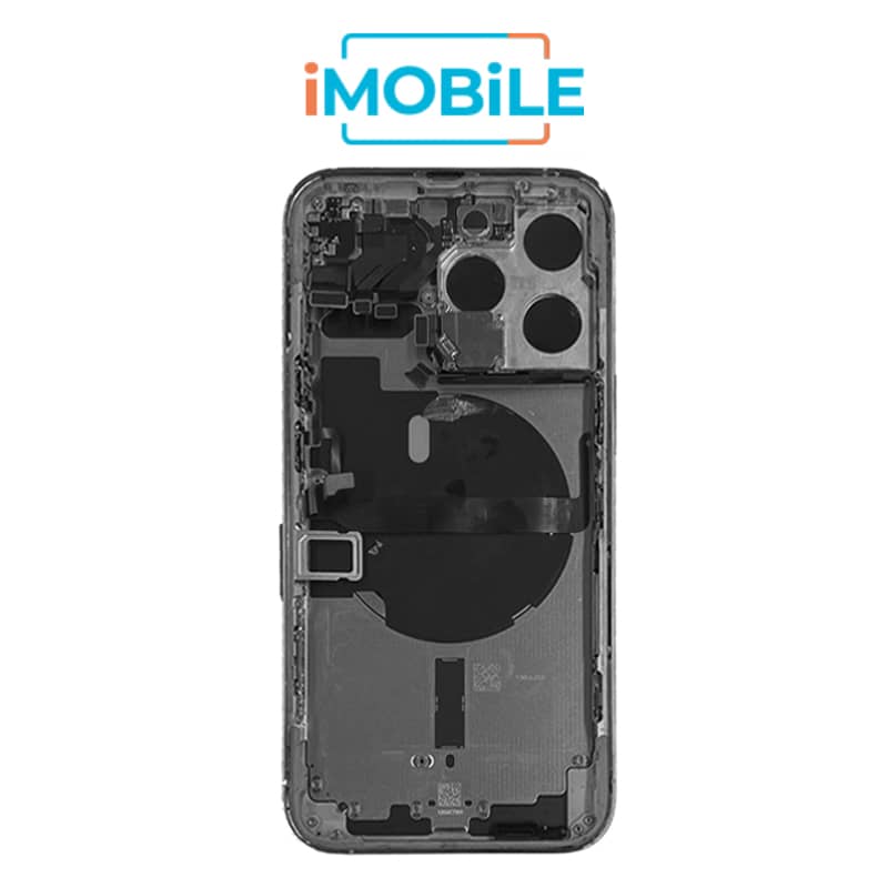 iPhone 13 Pro Compatible Back Housing  [with Power and Volume Flex] [A+] [Silver]