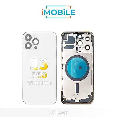iPhone 13 Pro Compatible Back Housing [No Small Parts] [Silver]
