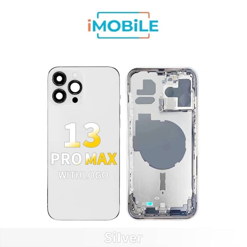 iPhone 13 Pro Max Compatible Back Housing [No Small Parts] [Silver]