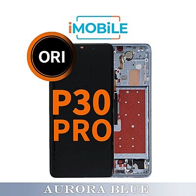 Huawei P30 Pro Compatible LCD Touch Digitizer Screen [Refurbished] [Aurora Blue]