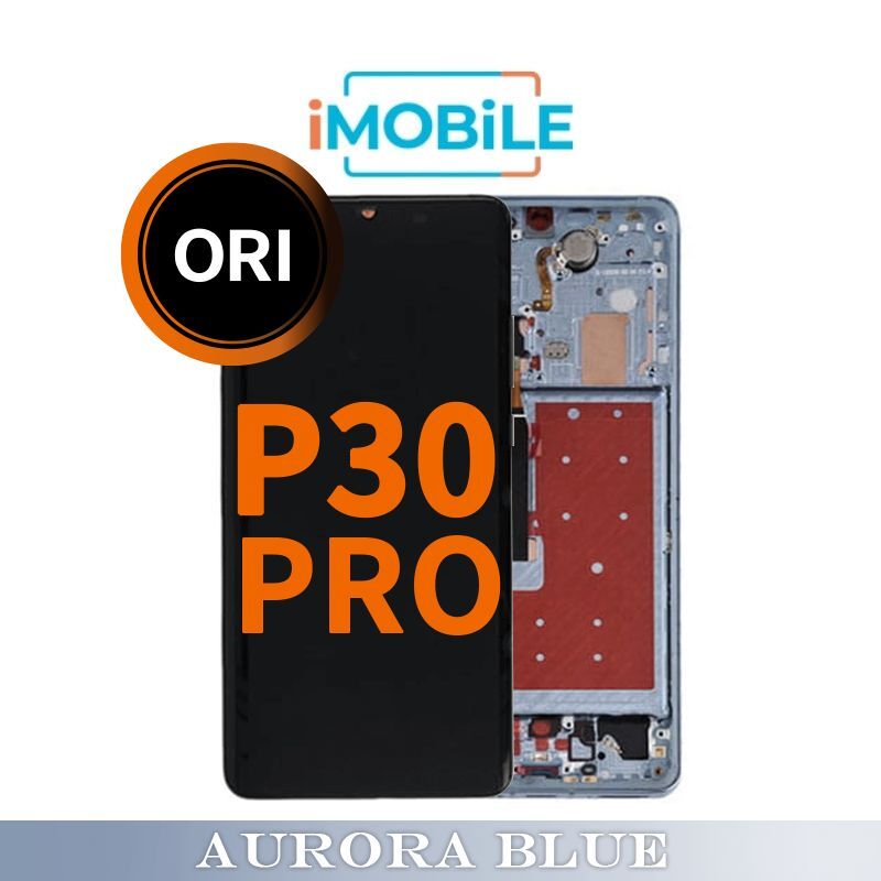 Huawei P30 Pro Compatible LCD Touch Digitizer Screen [Refurbished] [Aurora Blue]