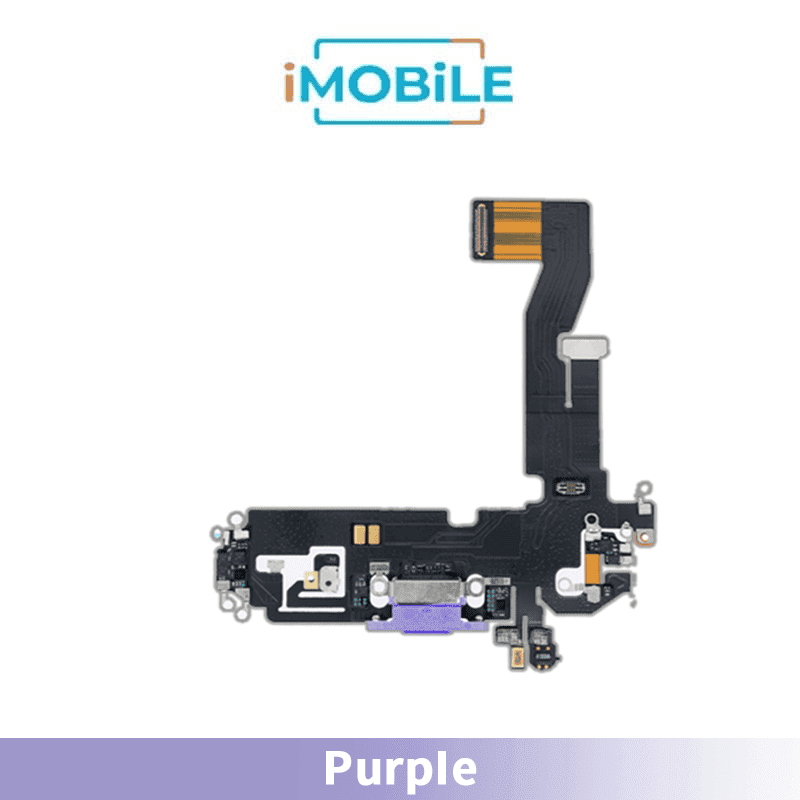 iPhone 12 / 12 Pro Compatible Charging Port Flex Cable [Original] [Purple]