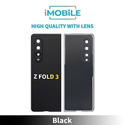 Samsung Galaxy Z Fold 3 (F926B) Back Cover [High Quality With Lens] [Black]