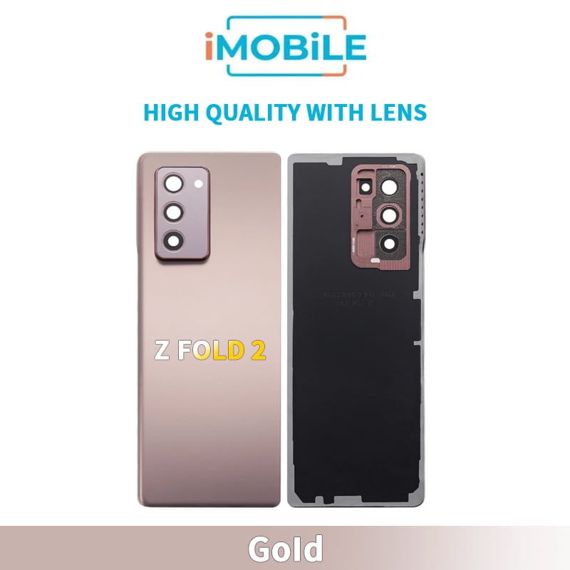 Samsung Galaxy Z Fold2 F916 Back Cover [High Quality with Lens] [Gold]