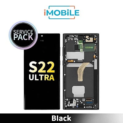 Samsung Galaxy S22 Ultra (S908) LCD Touch Digitizer Screen [Service Pack] [Black] GH82-27488A GH82-27489A