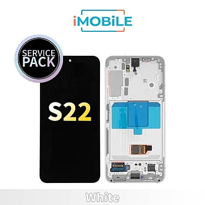 Samsung Galaxy S22 5G (S901) LCD Touch Digitizer Screen [Service Pack] [White] GH82-27520B OR GH82-27521B