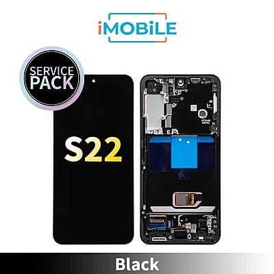 Samsung Galaxy S22 5G (S901) LCD Touch Digitizer Screen [Service Pack] [Black] GH82-27521A/GH82-27520A