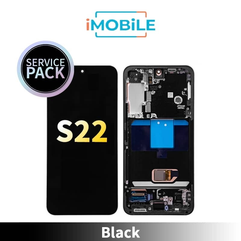 Samsung Galaxy S22 5G (S901) LCD Touch Digitizer Screen [Service Pack] [Black] GH82-27521A/GH82-27520A