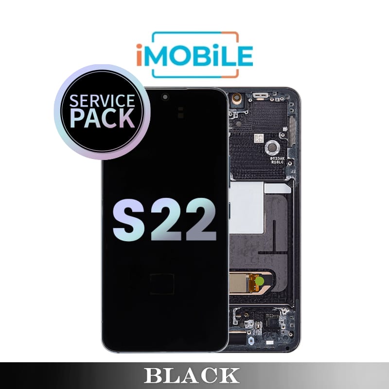 Samsung Galaxy S22 5G (S901) LCD Touch Digitizer Screen [Service Pack] [Black] GH82-27521A GH82-27520A