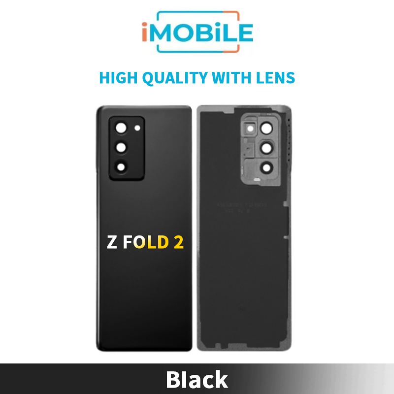 Samsung Galaxy Z Fold2 F916 Back Cover [High Quality with Lens] [Black]