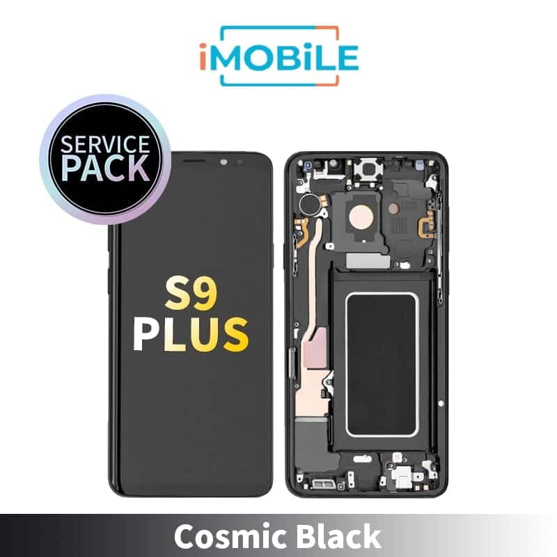 Samsung Galaxy S9 Plus (G965) LCD Touch Digitizer Screen [Service Pack] [Cosmic Black] GH97-21691A