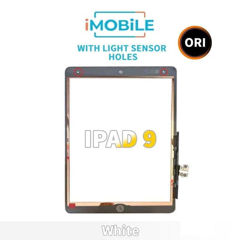 iPad 9 (2021) (10.2 Inch) Compatible Touch Digitizer Screen [AAA With Light Sensor Holes] [White]