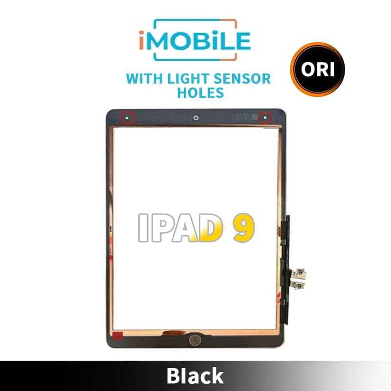 iPad 9 (2021) (10.2 Inch) Compatible Touch Digitizer Screen  [AAA With Light Sensor Holes] [Black]