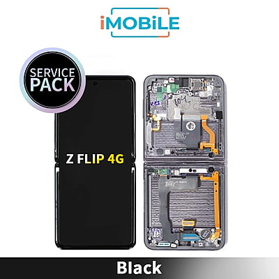 Samsung Galaxy Z Flip 4G (F700) (Main) LCD Digitizer Screen [Service Pack] [Black] (GH82-22215A) GH82-27351A GH82-22347A