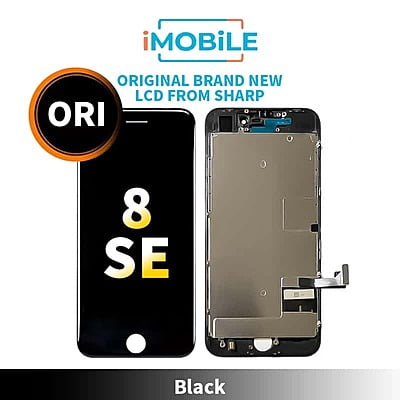 iPhone 8 / SE2 / SE3 (4.7 Inch) Compatible LCD Touch Digitizer Screen  From Sharp [Brand New Original] [Black]