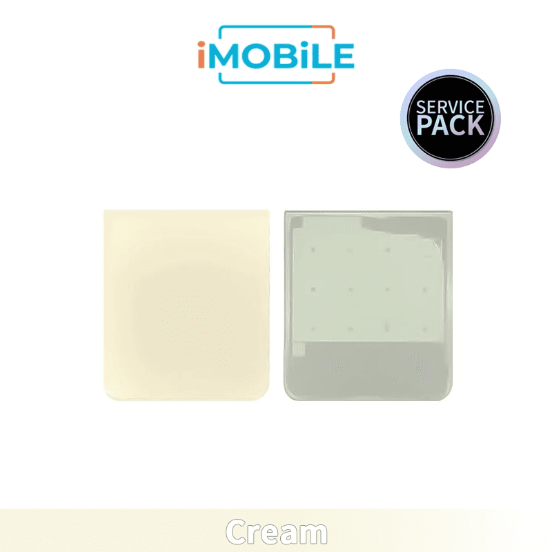 Samsung Galaxy Z Flip 3 5G (F711) Back Cover [Service Pack] [Cream] (GH82-26323B GH82-26293B)