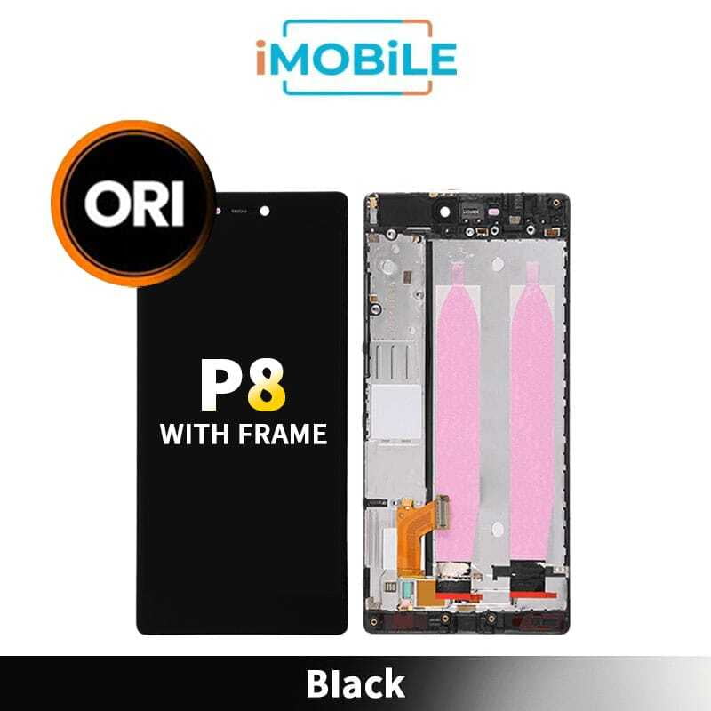 Huawei P8 LCD and Digitizer Assembly Black with Frame Original