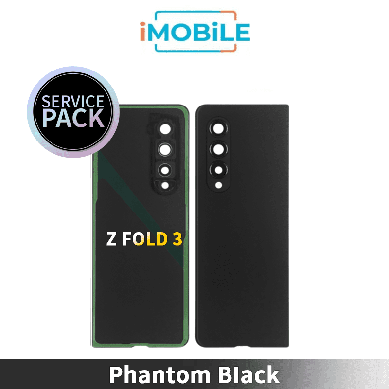 Samsung SM-F926 Galaxy Z Fold3 5G Back / Battery Cover - Phantom Black Service Pack GH82-26312A
