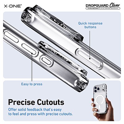 X.One [MagSafe] Dropguard Clear Impact Protection Case, iPhone 17