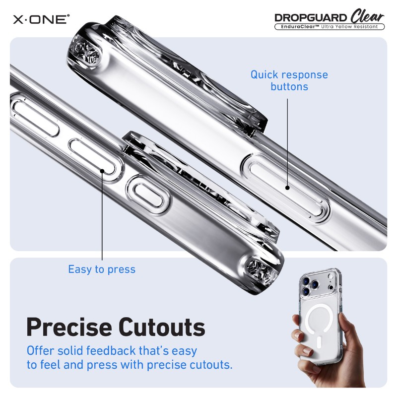 X.One [MagSafe] Dropguard Clear Impact Protection Case, iPhone 17 Pro