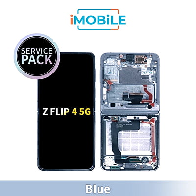 Samsung Galaxy Z Flip 4 5G (F721) Main LCD Digitizer Screen [Service Pack] [Blue] GH82-30238D