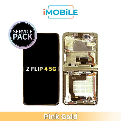 Samsung Galaxy Z Flip 4 5G (F721) Main LCD Digitizer Screen [Service Pack] [Pink Gold]
