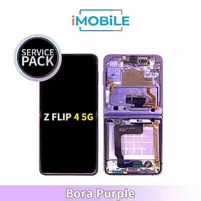 Samsung Galaxy Z Flip 4 5G (F721) Main LCD Digitizer Screen [Service Pack] [Bora Purple] GH82-30238B GH82-29440B