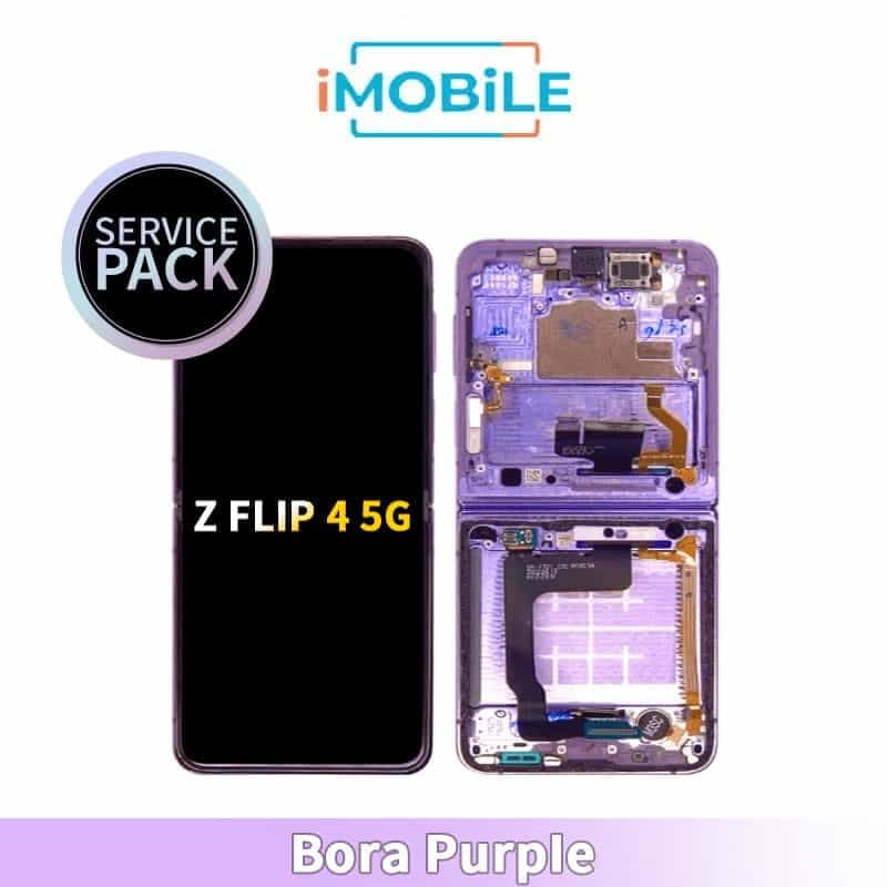Samsung Galaxy Z Flip 4 5G (F721) Main LCD Digitizer Screen [Service Pack] [Bora Purple] GH82-30238B GH82-29440B