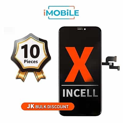 iPhone X (5.8 Inch) Compatible LCD Touch Digitizer Screen [JK Incell] [10 Pack]