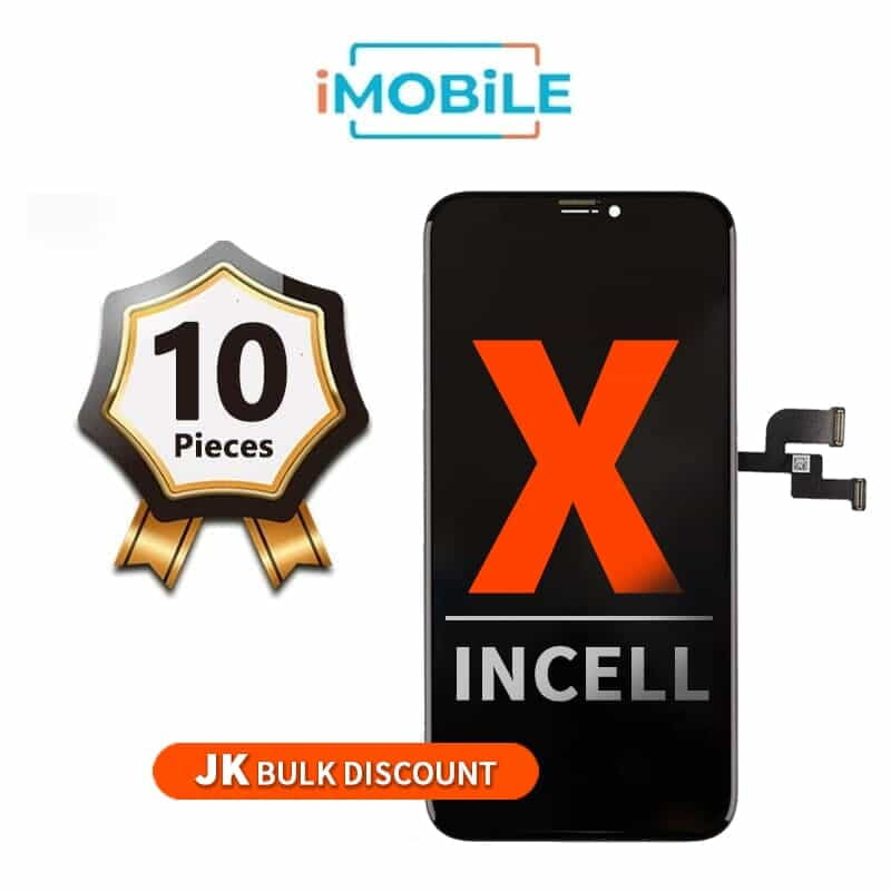 iPhone X (5.8 Inch) Compatible LCD Touch Digitizer Screen [JK Incell] [10 Pack]