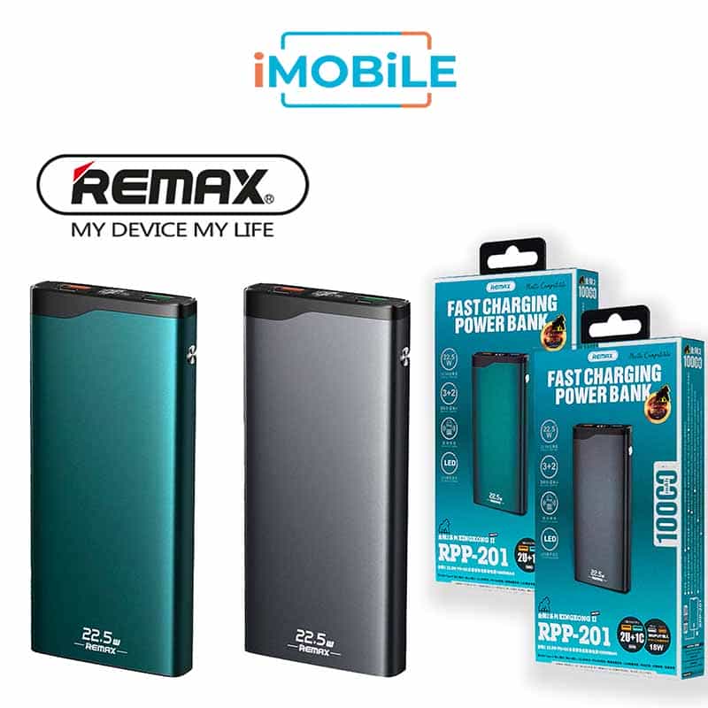 Remax 22.5W Aluminum Alloy Power Bank PD + QC [RPP-129] [20,000 mAh] [3 Ports]