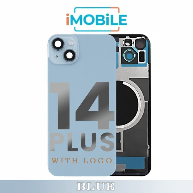 iPhone 14 Plus Compatible Back Cover Glass Assembly With MagSafe [Blue]