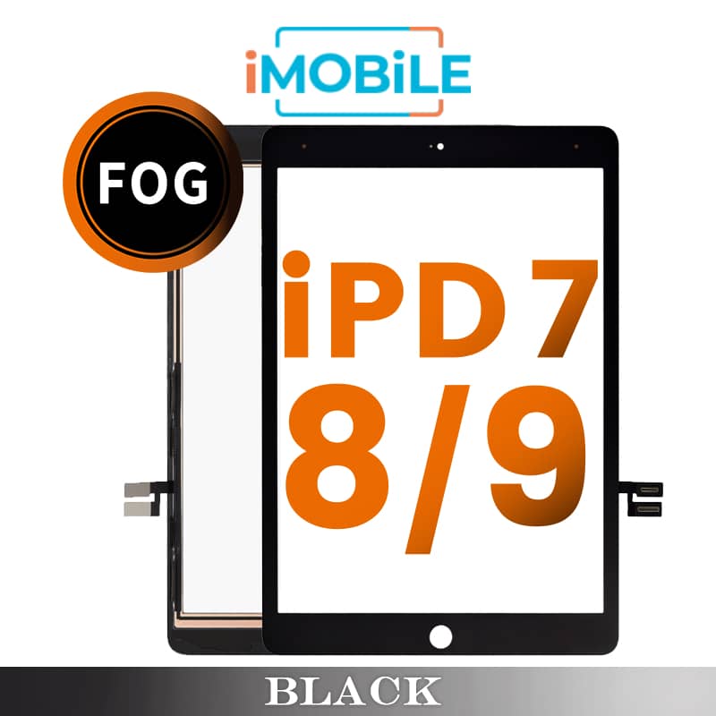 iPad 7 (2019, A10) / iPad 8 (2020, A12) / iPad 9 (2021, A13) (10.2 Inch) Compatible Touch Digitizer Screen [FOG] [Black]
