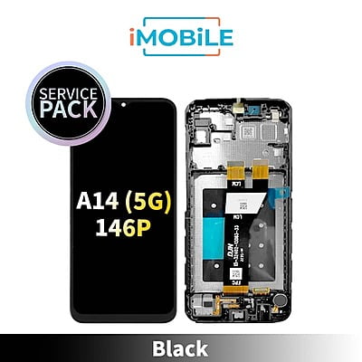 Samsung Galaxy A146P A14 (5G) LCD Touch Digitizer Screen [Service Pack] [Black] GH81-23640A