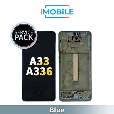 Samsung Galaxy A33 5G 2022 (A336) LCD and Touch Assembly [Service Pack] [Blue]