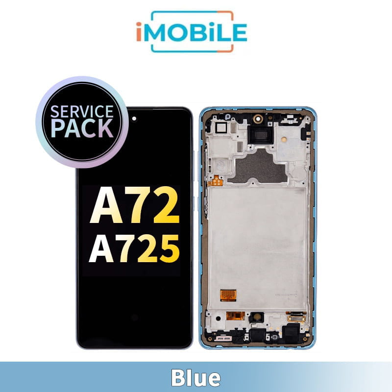 Samsung Galaxy A72 A725 Compatible LCD Touch Digitizer Screen [Service Pack] [Blue]